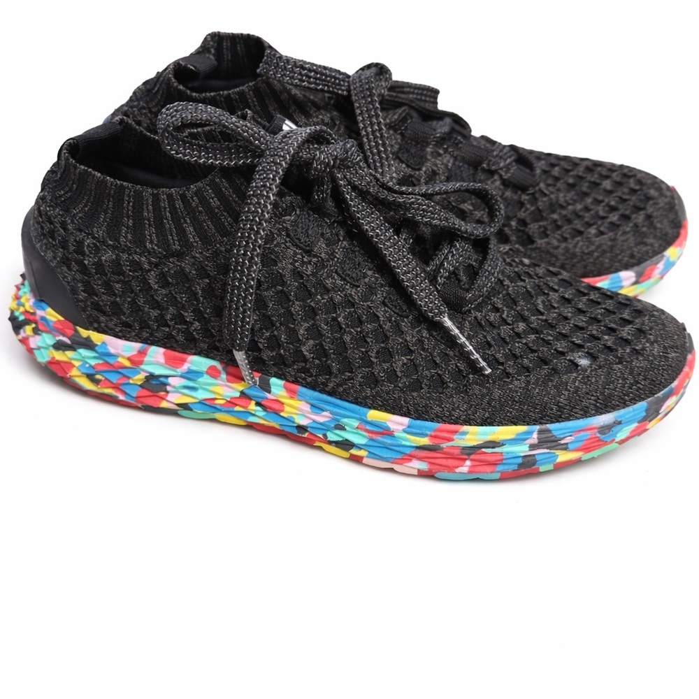 NOBULL Black Knit Athletic Sneakers with Multicolor Speckled Sole